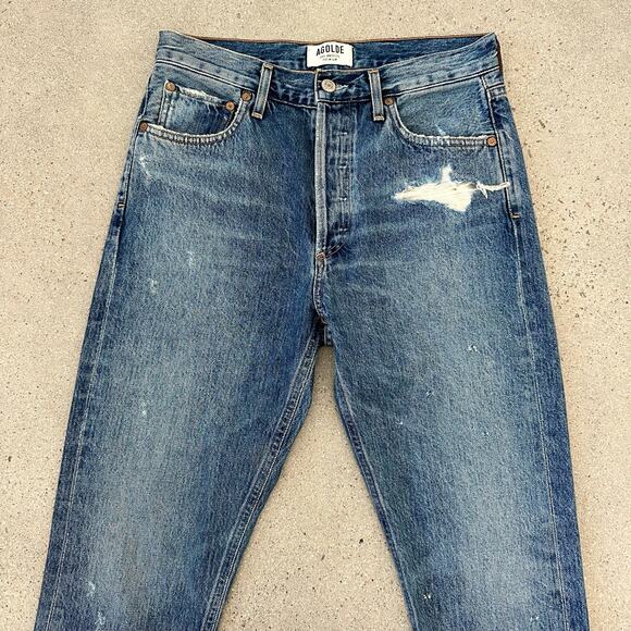 AGOLDE Jamie High Rise Classic Jeans in Grade - Picture 3 of 10